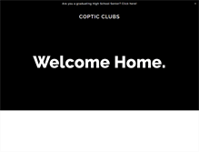 Tablet Screenshot of copticclubs.org